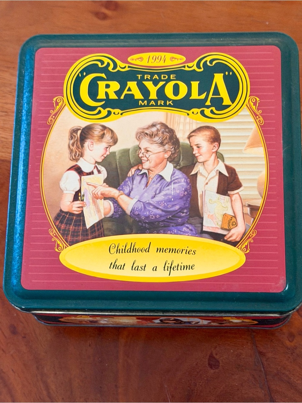 Crayola Vintage 1994 Tin - Childhood Memories Collectible